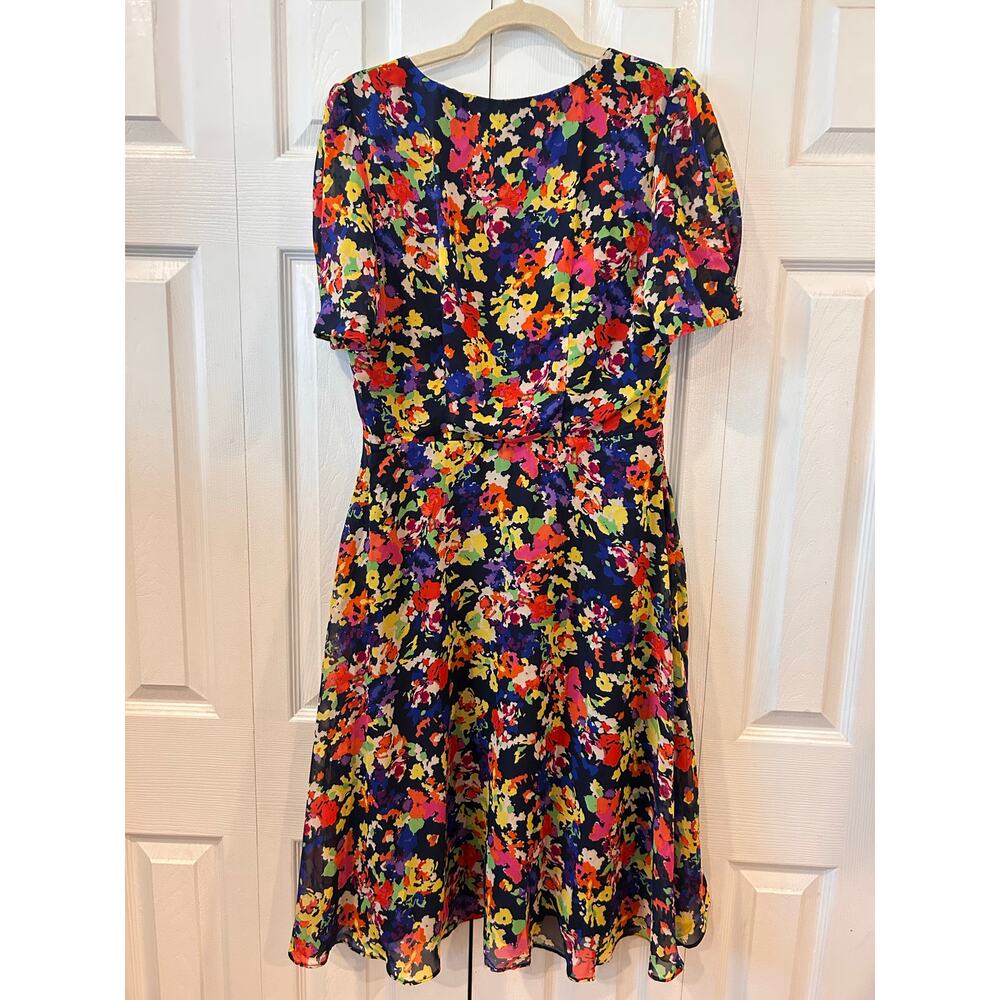 Julia Jordan Short Sleeve V-Neck Button Midi Dress Size 8 - Picture 8 of 10